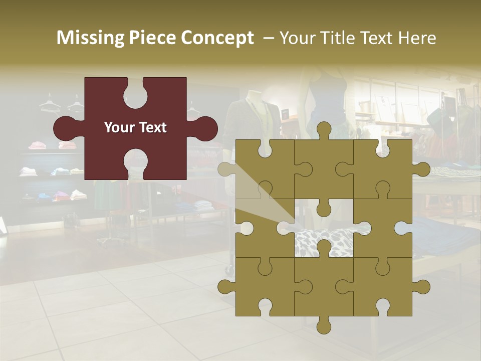 Tops Dresses Shopping PowerPoint Template