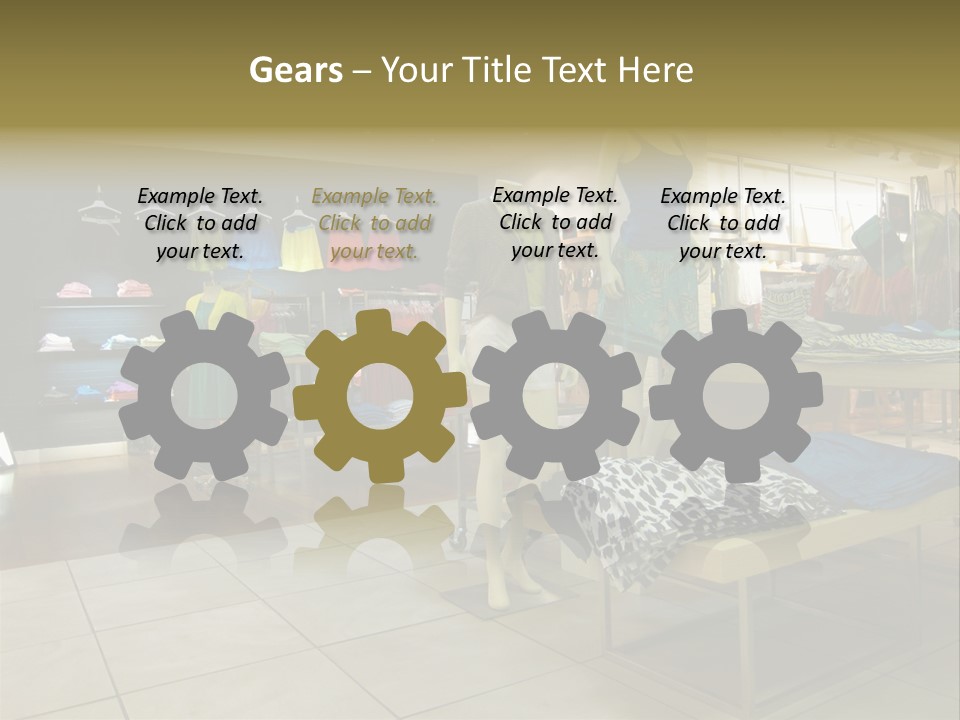 Tops Dresses Shopping PowerPoint Template