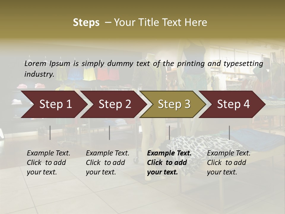 Tops Dresses Shopping PowerPoint Template