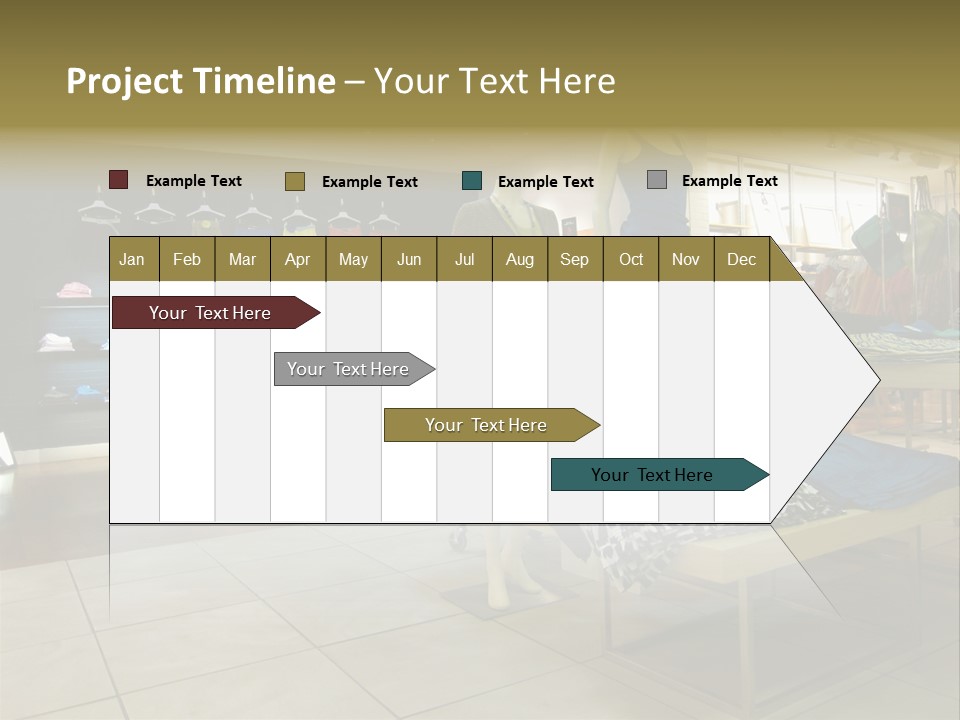 Tops Dresses Shopping PowerPoint Template