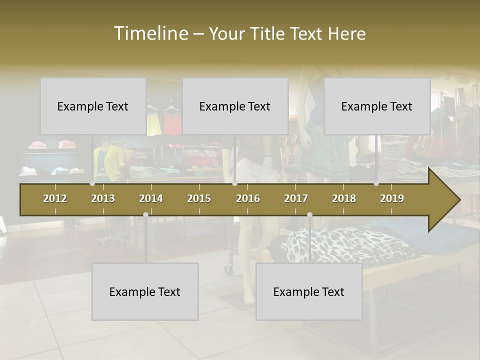 Tops Dresses Shopping PowerPoint Template
