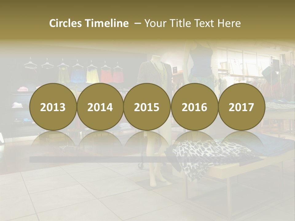 Tops Dresses Shopping PowerPoint Template