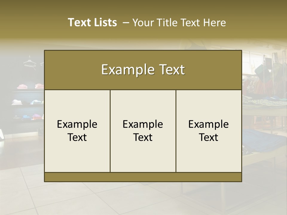 Tops Dresses Shopping PowerPoint Template