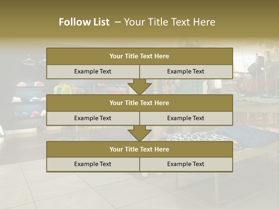Tops Dresses Shopping PowerPoint Template