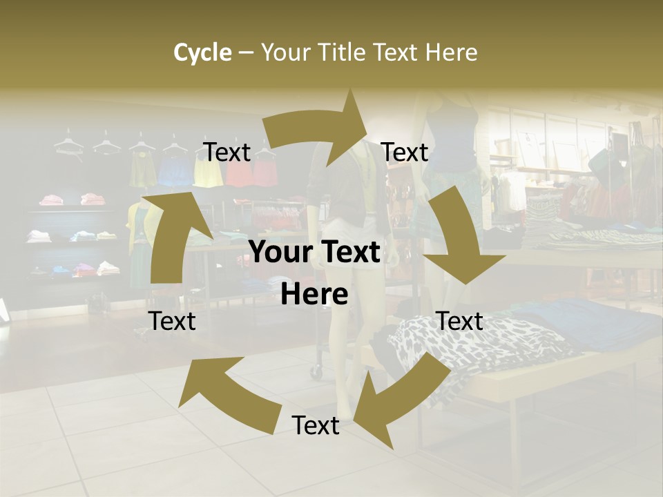 Tops Dresses Shopping PowerPoint Template