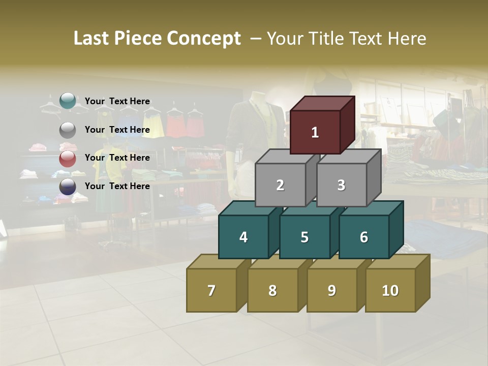 Tops Dresses Shopping PowerPoint Template