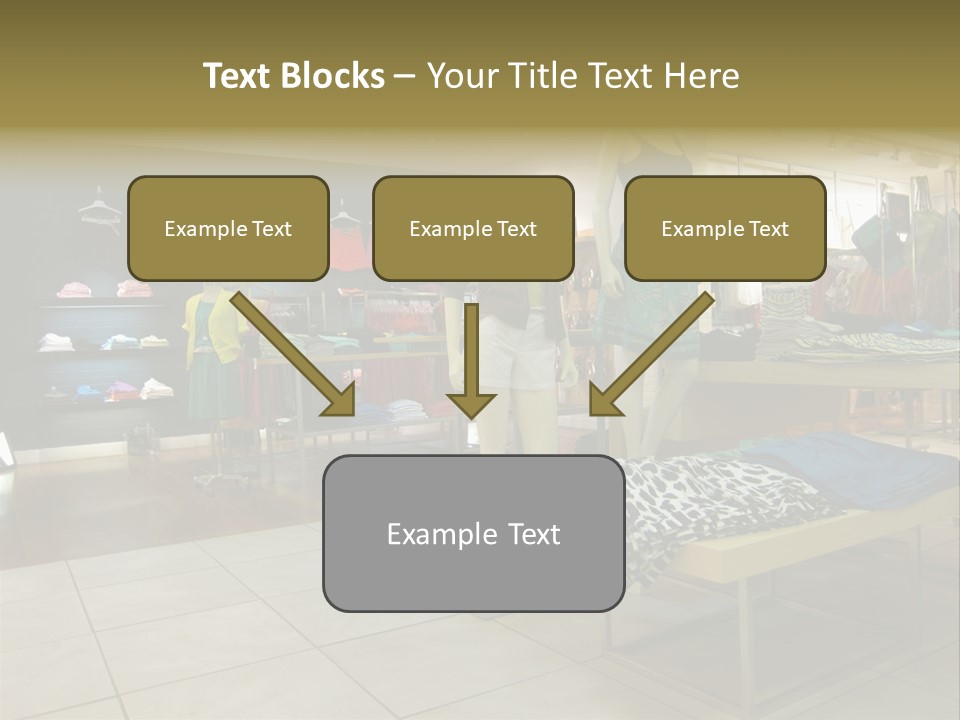 Tops Dresses Shopping PowerPoint Template