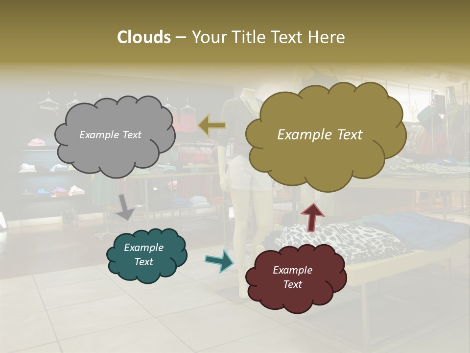 Tops Dresses Shopping PowerPoint Template