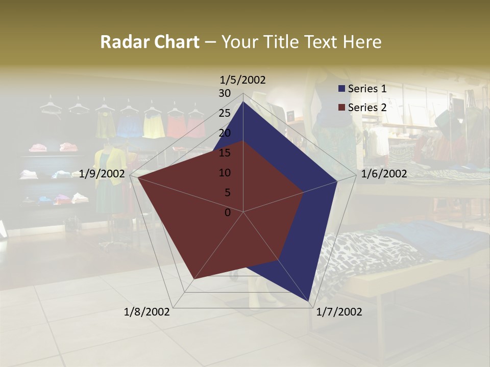 Tops Dresses Shopping PowerPoint Template