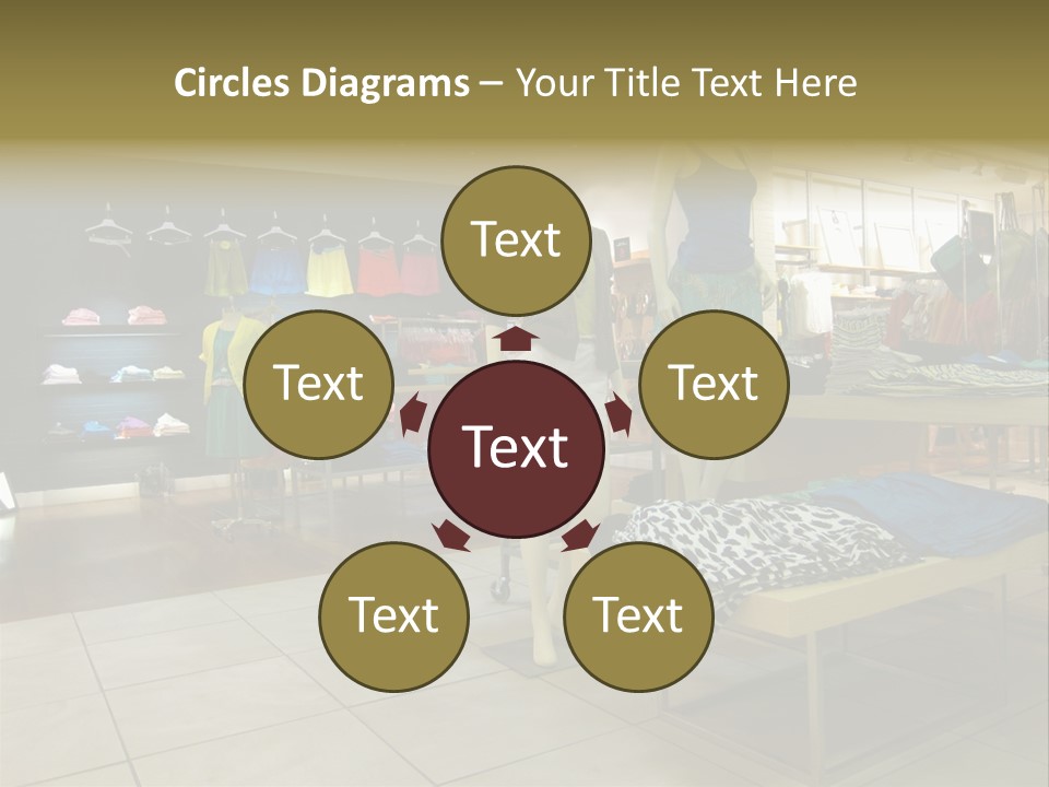 Tops Dresses Shopping PowerPoint Template