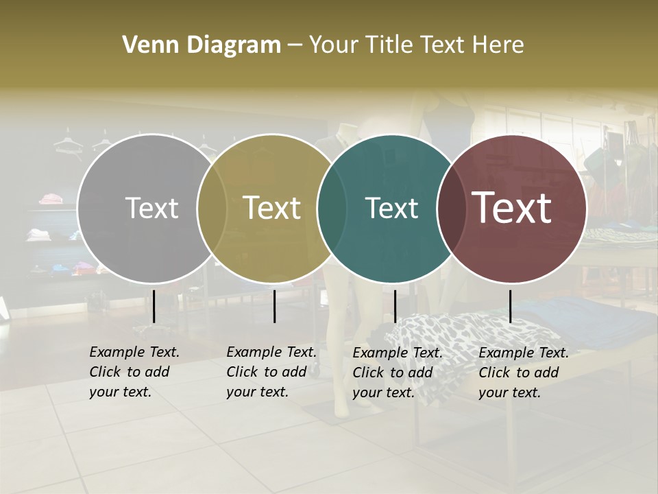 Tops Dresses Shopping PowerPoint Template