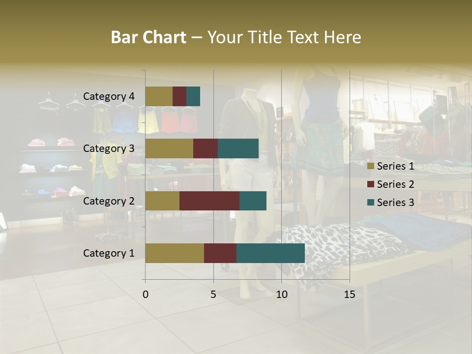 Tops Dresses Shopping PowerPoint Template