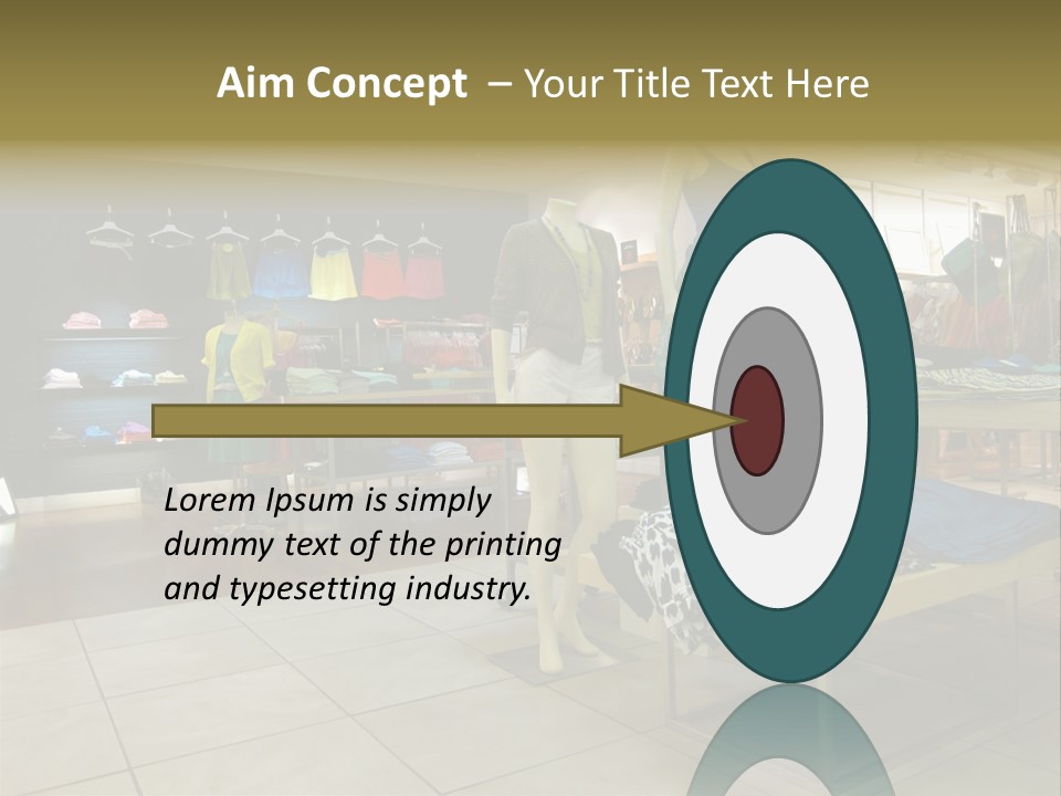 Tops Dresses Shopping PowerPoint Template