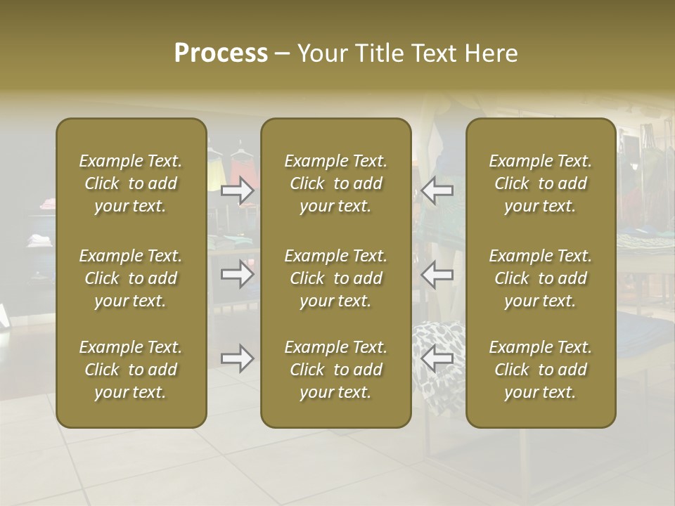 Tops Dresses Shopping PowerPoint Template