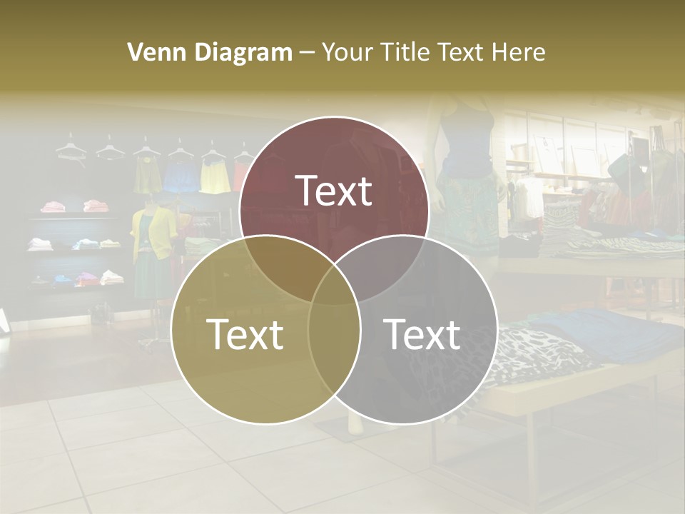 Tops Dresses Shopping PowerPoint Template