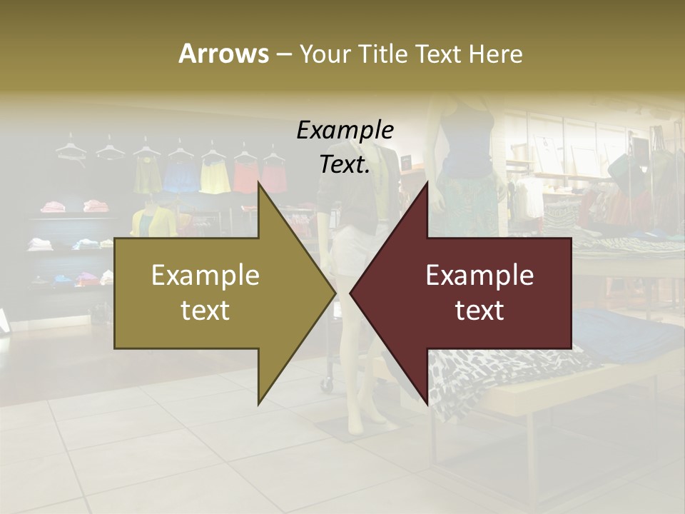 Tops Dresses Shopping PowerPoint Template
