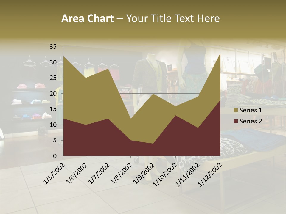 Tops Dresses Shopping PowerPoint Template