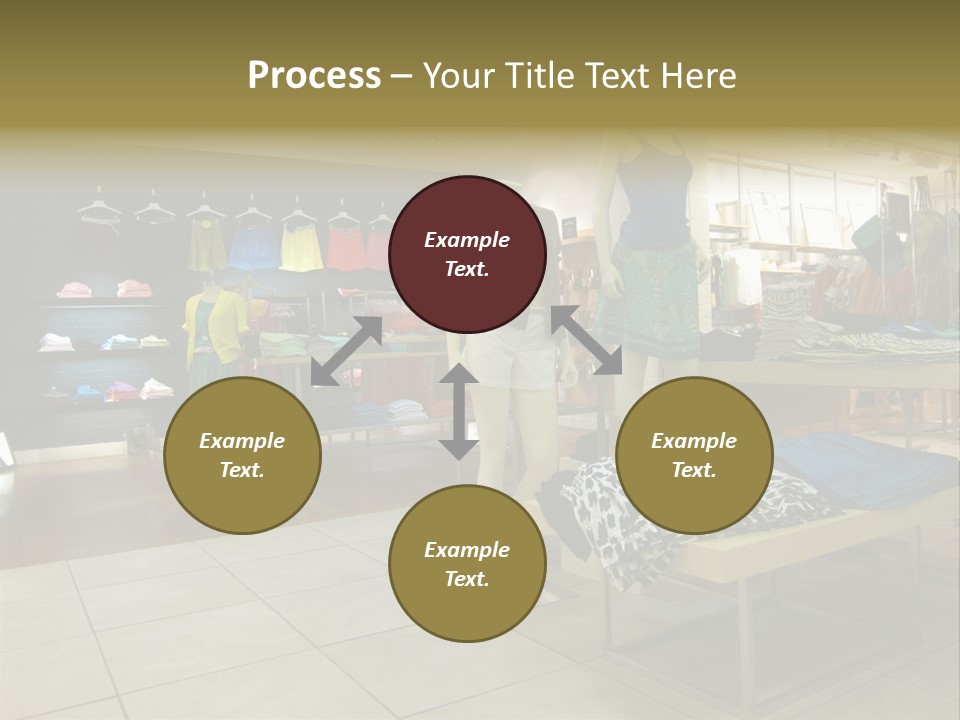 Tops Dresses Shopping PowerPoint Template