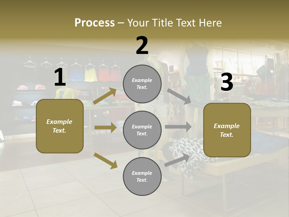Tops Dresses Shopping PowerPoint Template