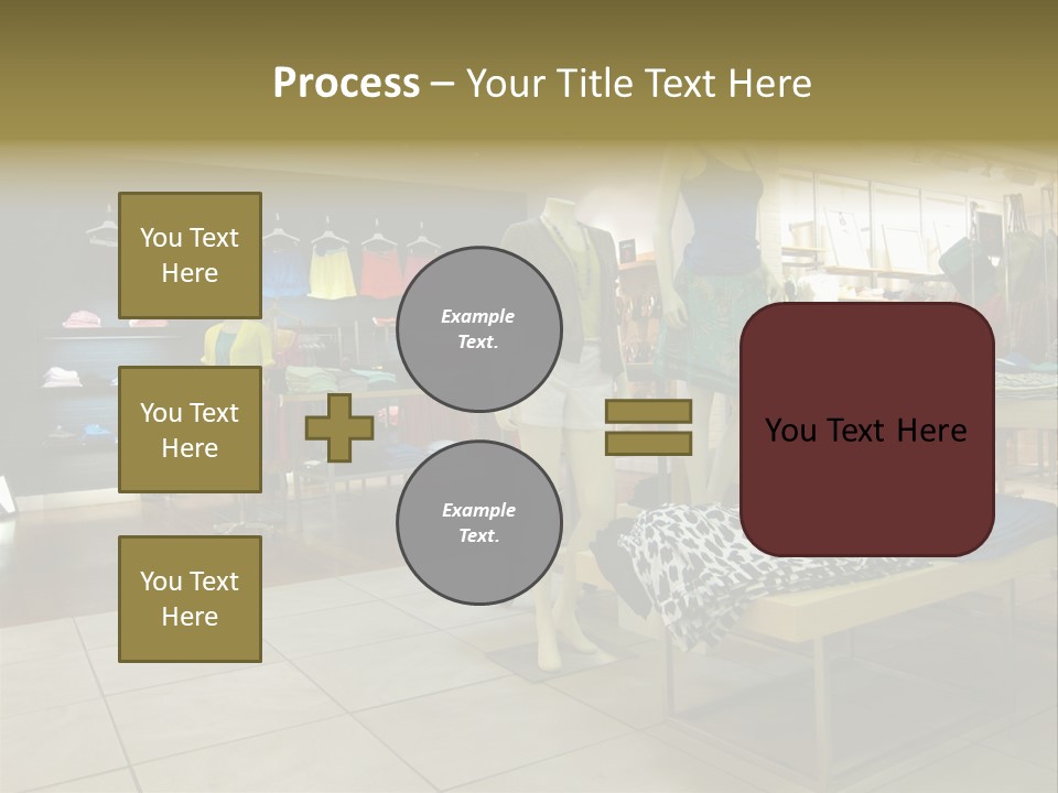 Tops Dresses Shopping PowerPoint Template