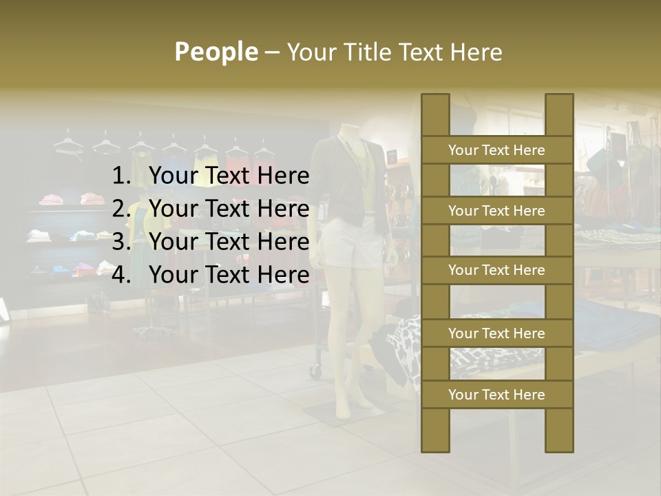 Tops Dresses Shopping PowerPoint Template