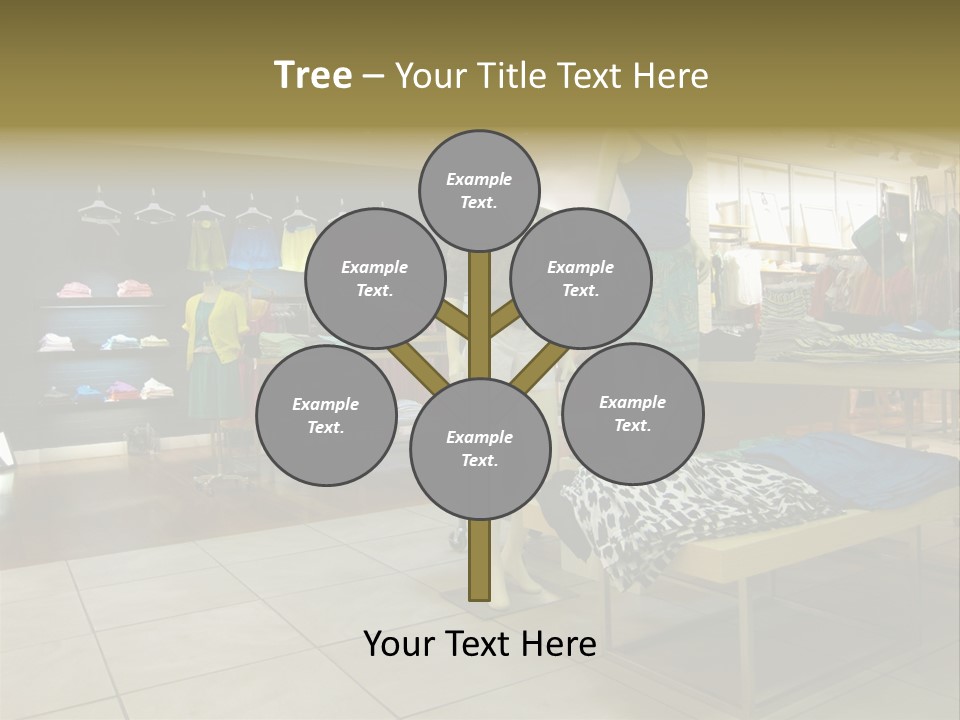 Tops Dresses Shopping PowerPoint Template