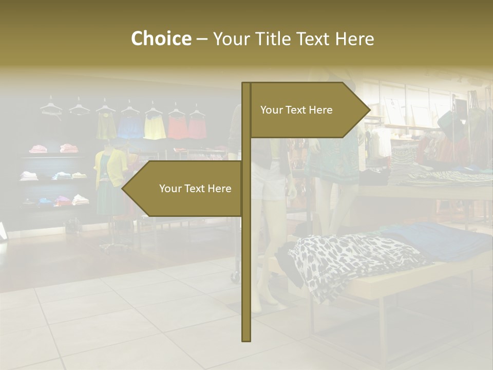 Tops Dresses Shopping PowerPoint Template