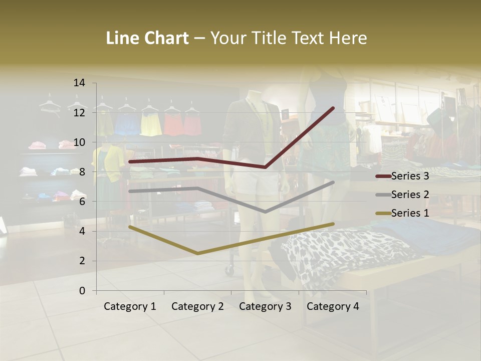 Tops Dresses Shopping PowerPoint Template