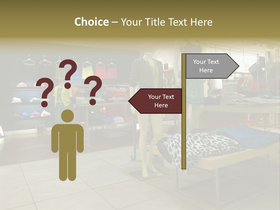 Tops Dresses Shopping PowerPoint Template