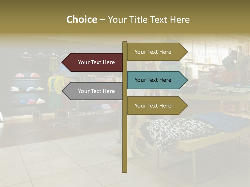 Tops Dresses Shopping PowerPoint Template