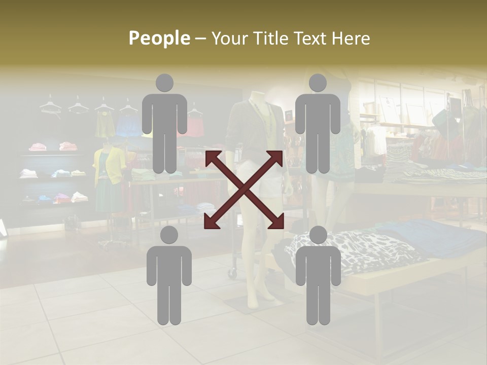 Tops Dresses Shopping PowerPoint Template