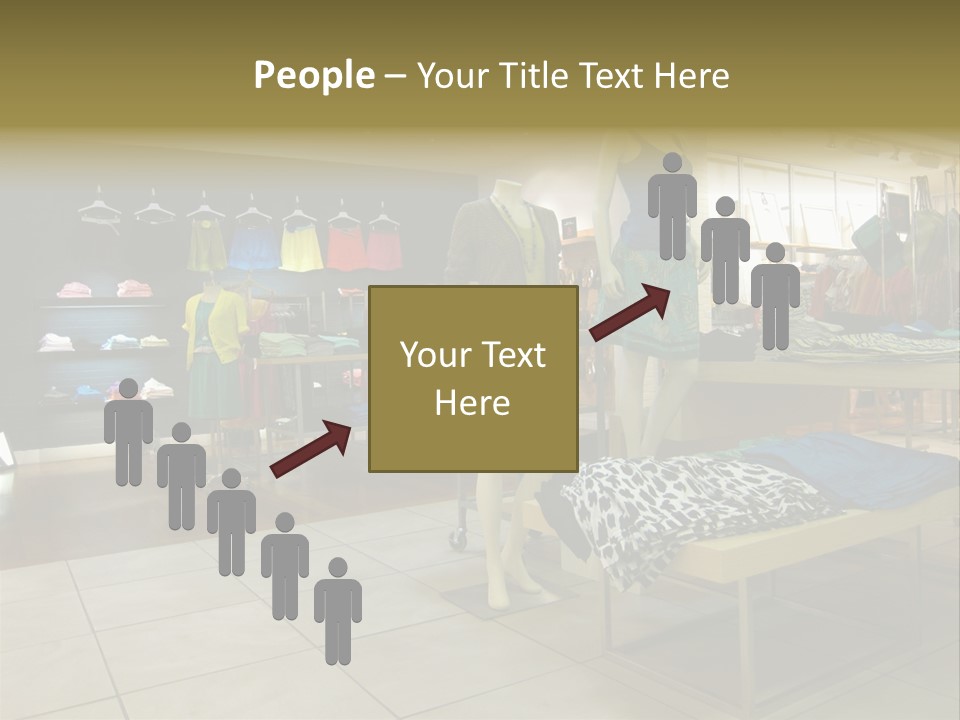 Tops Dresses Shopping PowerPoint Template