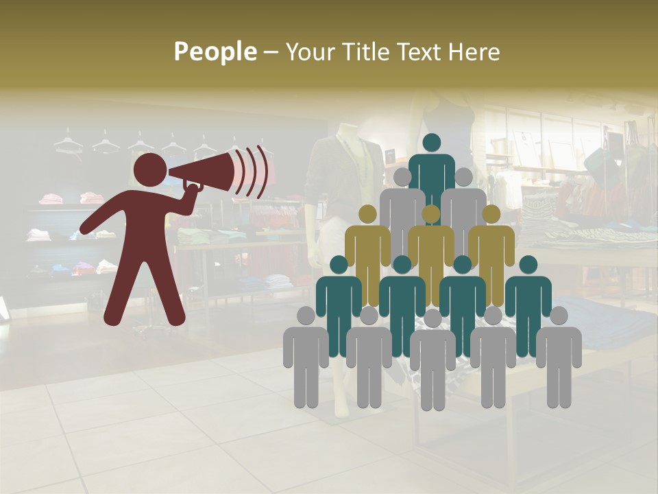 Tops Dresses Shopping PowerPoint Template