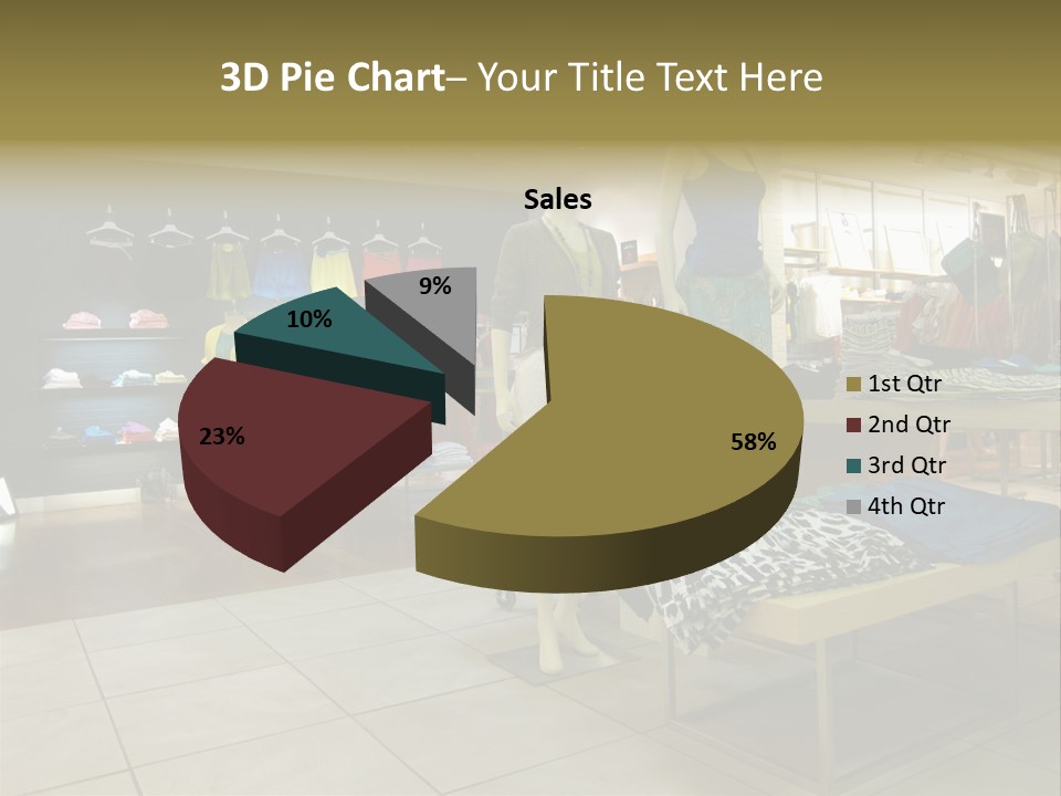 Tops Dresses Shopping PowerPoint Template