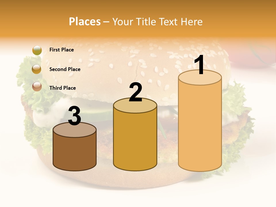 Veggie Hamburger Burger PowerPoint Template