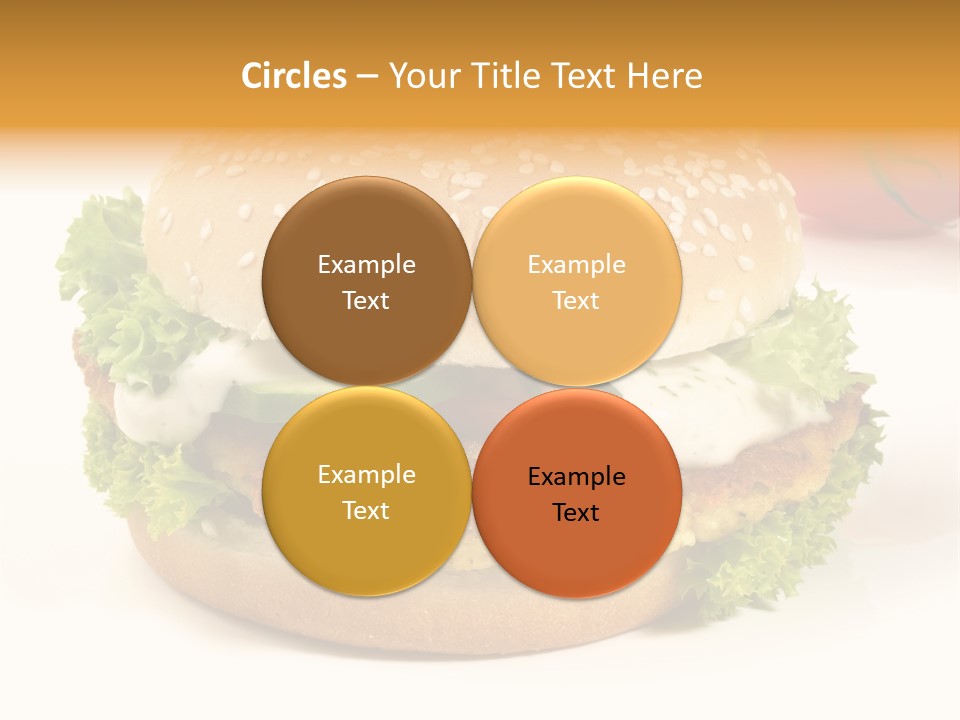 Veggie Hamburger Burger PowerPoint Template