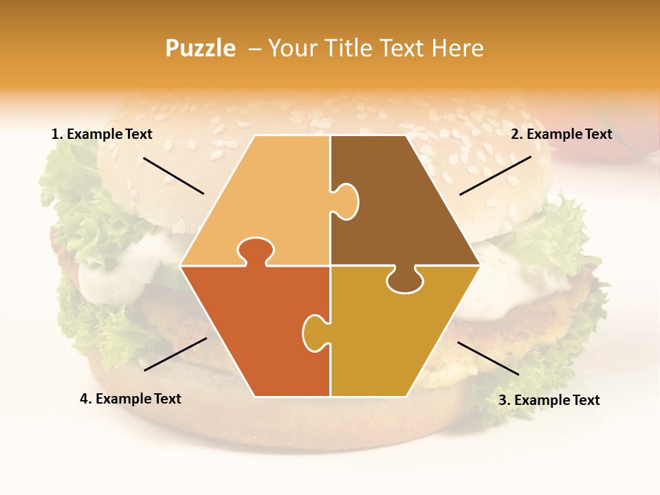 Veggie Hamburger Burger PowerPoint Template