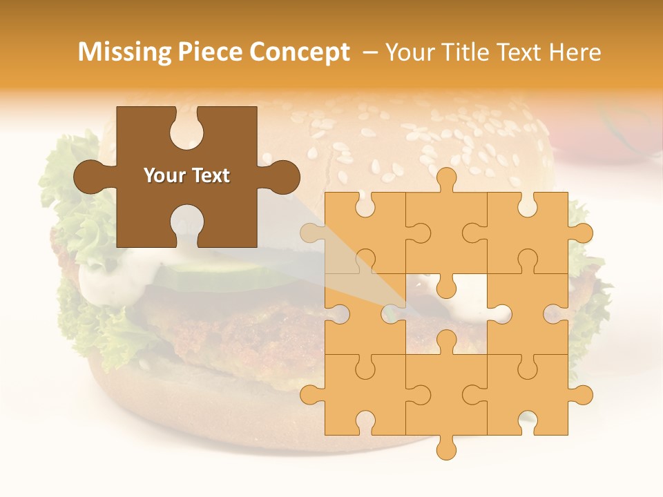 Veggie Hamburger Burger PowerPoint Template