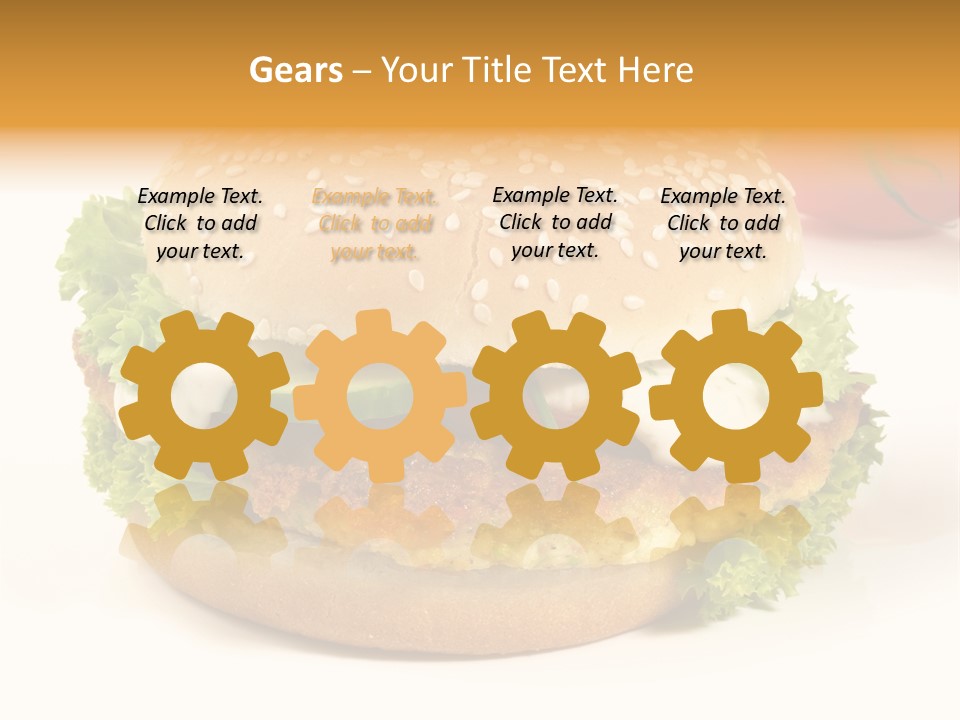 Veggie Hamburger Burger PowerPoint Template