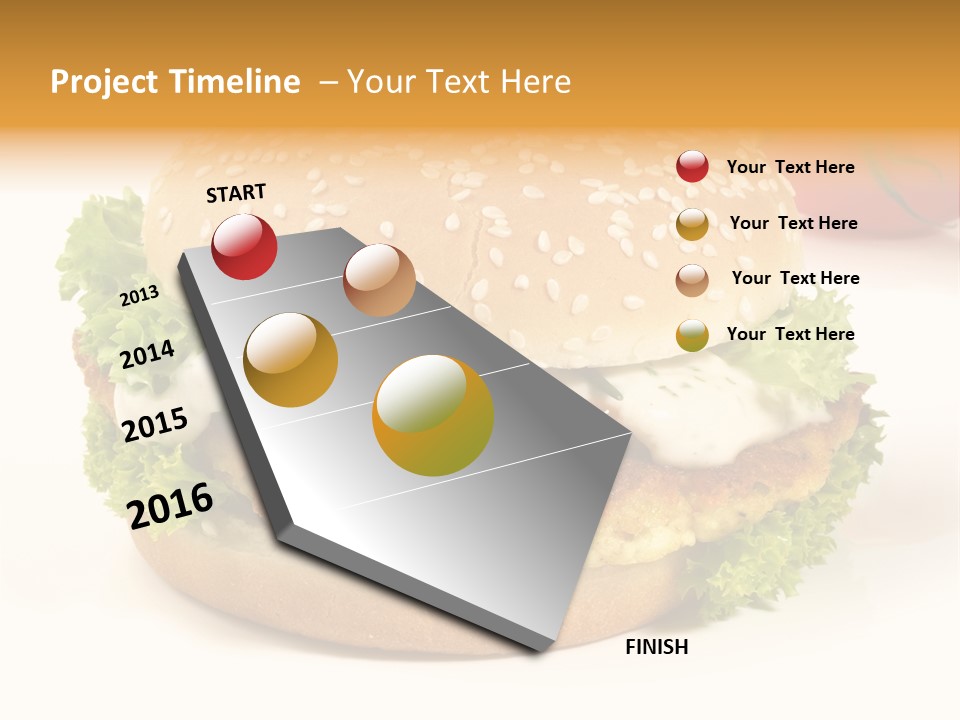 Veggie Hamburger Burger PowerPoint Template