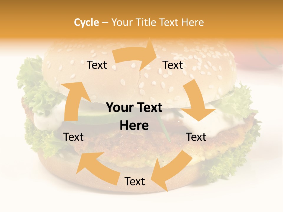 Veggie Hamburger Burger PowerPoint Template