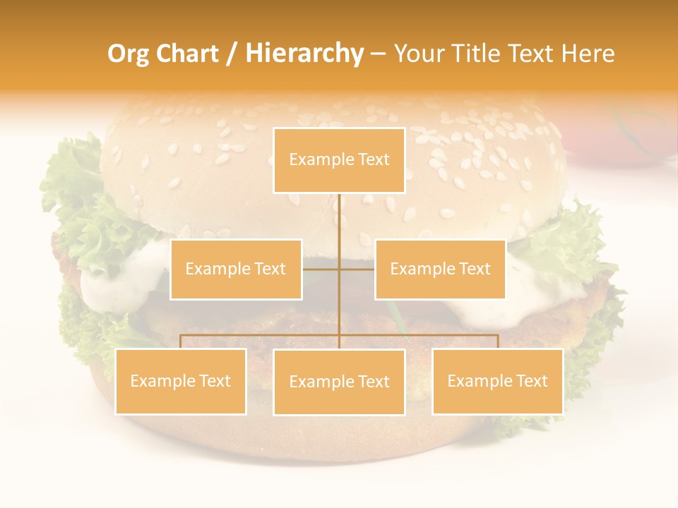 Veggie Hamburger Burger PowerPoint Template