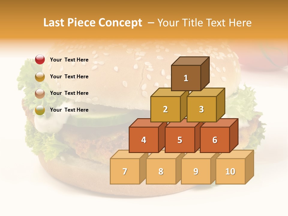 Veggie Hamburger Burger PowerPoint Template