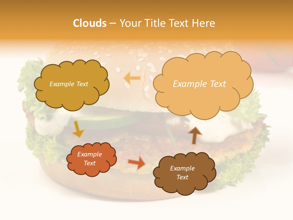 Veggie Hamburger Burger PowerPoint Template
