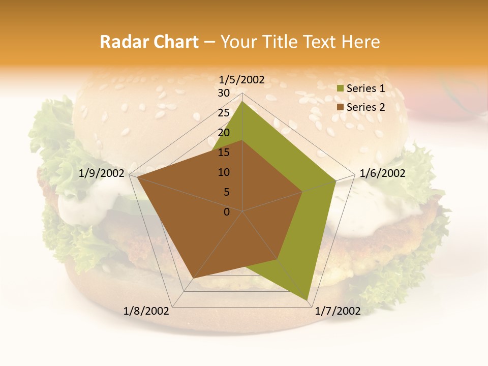 Veggie Hamburger Burger PowerPoint Template