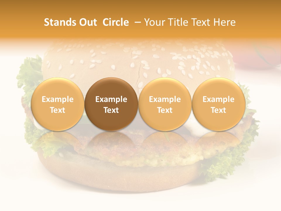Veggie Hamburger Burger PowerPoint Template
