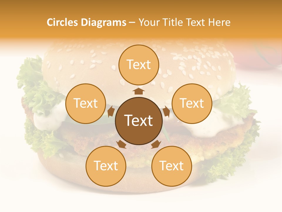 Veggie Hamburger Burger PowerPoint Template