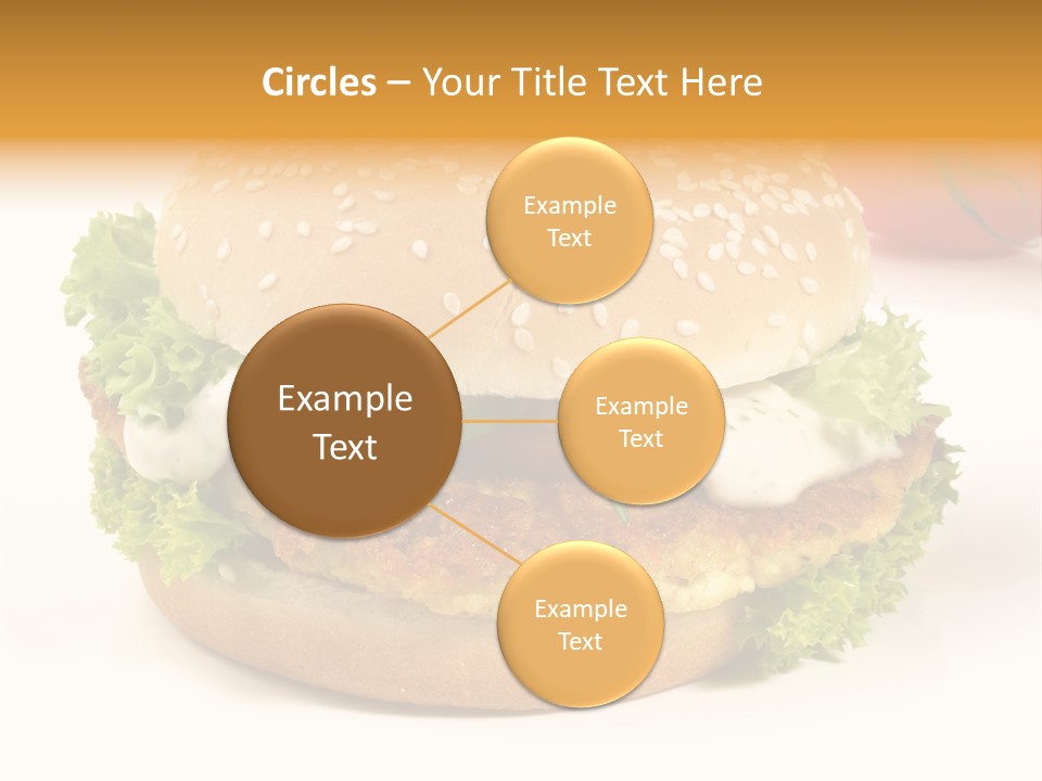 Veggie Hamburger Burger PowerPoint Template