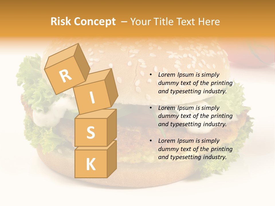 Veggie Hamburger Burger PowerPoint Template