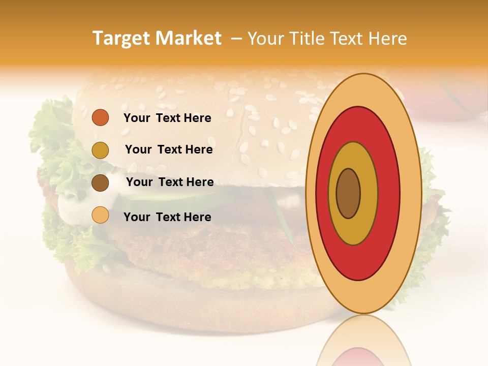 Veggie Hamburger Burger PowerPoint Template